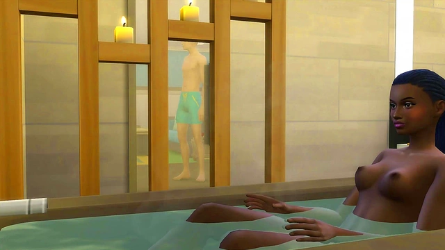 3D Anime Dude Fucks Himself Sensually in the Bathroom