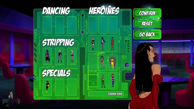 Blonde Batgirl & Big-Titted Starfire Submit to Harley Quinn's Training Session