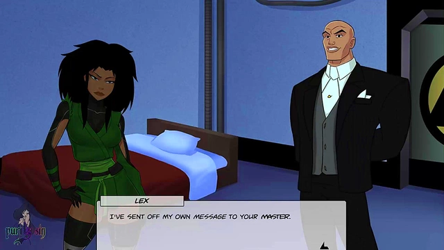 Blonde Batgirl & Big-Titted Starfire Submit to Harley Quinn's Training Session