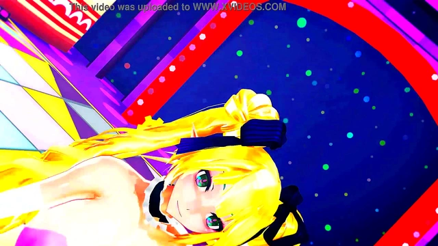 Big-Busted Anime Babe Dances Seductively Under Fireworks Spectacle