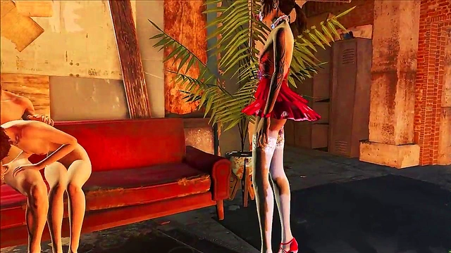 Piper from Fallout 4 Shows Off Her Gorgeous Ass in Hot Anal Anime Scene