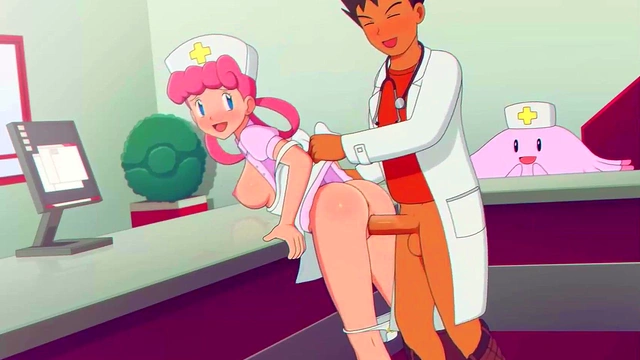 Doctor Brock Fucks Nurse Joy Doggy Style for Inside Cumshot Anime Sex