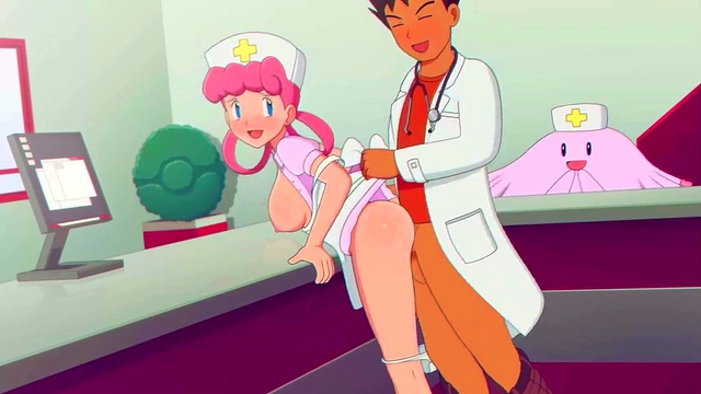 Doctor Brock Fucks Nurse Joy Doggy Style for Inside Cumshot Anime Sex
