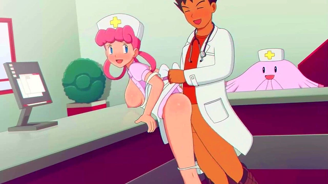 Doctor Brock Fucks Nurse Joy Doggy Style for Inside Cumshot Anime Sex