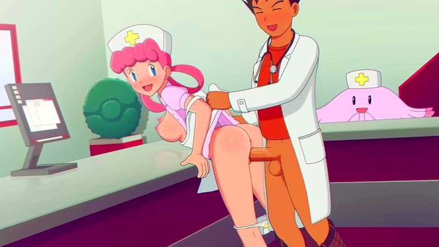 Doctor Brock Fucks Nurse Joy Doggy Style for Inside Cumshot Anime Sex