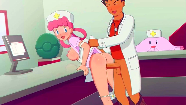 Doctor Brock Fucks Nurse Joy Doggy Style for Inside Cumshot Anime Sex