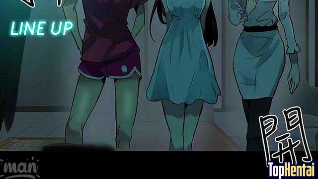 Stepmom Teacher Seduces Stepsisters for Naughty Anime PC Room Fun