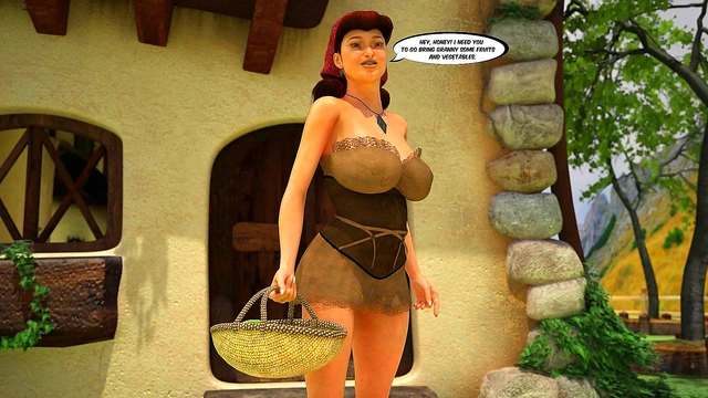 Little Red Riding Hood MILF Gets Wild With Lumberjacks in 3D Group Sex Adventure