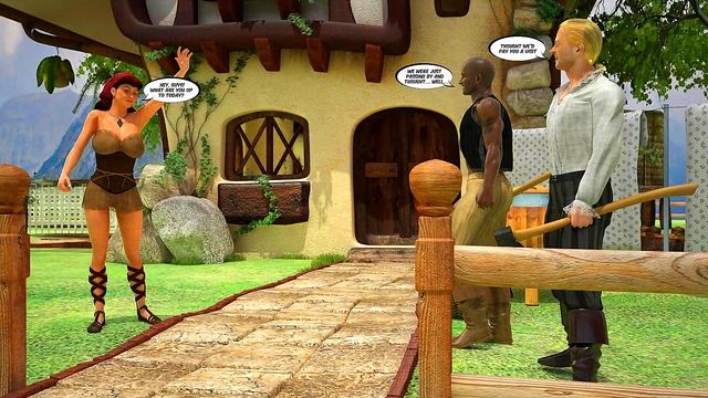 Little Red Riding Hood MILF Gets Wild With Lumberjacks in 3D Group Sex Adventure