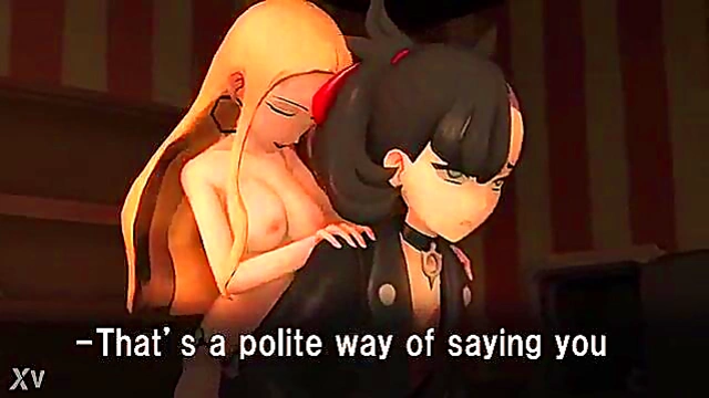3D Pokemon Hentai – Oleana & Marnie Share Intense Sex Session