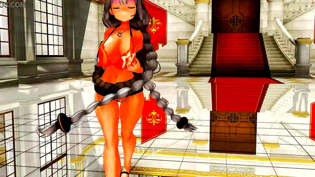 Horny Half-Naked Anime Chick Dances Seductively to Sweet Dreams