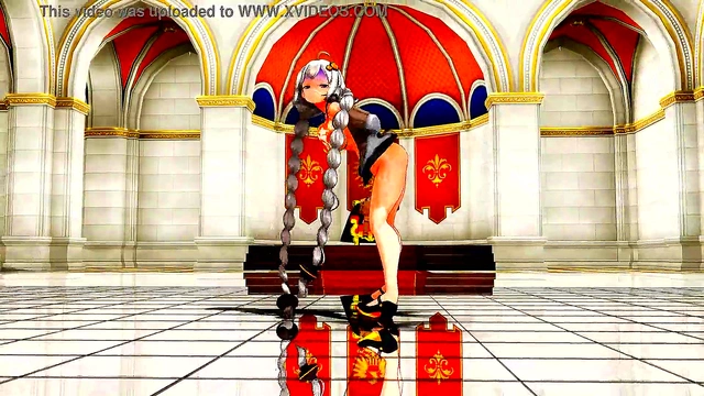 Horny Half-Naked Anime Chick Dances Seductively to Sweet Dreams