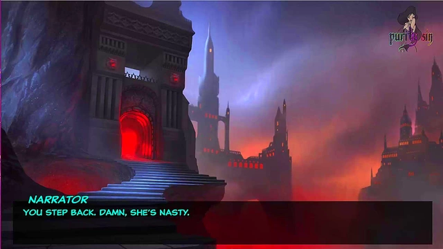 Blue-Haired Monster Girl Gets Rough Outdoor Sex Against Rocks