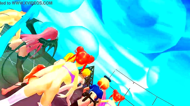 Horny Futanari Demon Dances Seductively Before Hungry Anime Couple