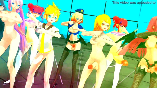 Horny Futanari Demon Dances Seductively Before Hungry Anime Couple