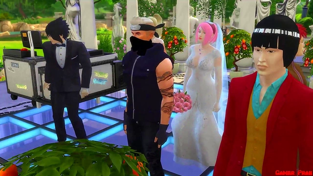 Naruto Hentai – Sakura's Wedding - Cheating Bride Tricks Husband for Hardcore Sex