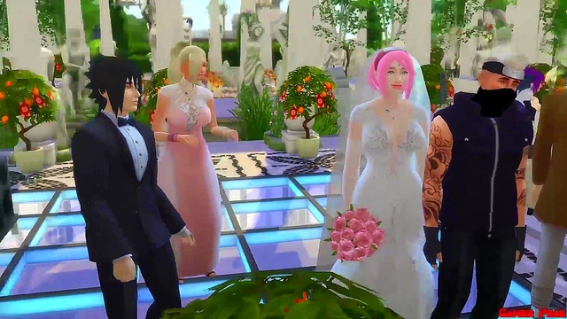 Naruto Hentai – Sakura's Wedding - Cheating Bride Tricks Husband for Hardcore Sex
