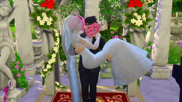 Naruto Hentai – Sakura's Wedding - Cheating Bride Tricks Husband for Hardcore Sex