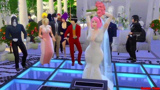 Naruto Hentai – Sakura's Wedding - Cheating Bride Tricks Husband for Hardcore Sex