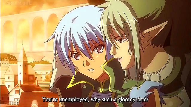 Echidna Rubs Irma’s Medium Boobs in Uncensored Queens Blade Anime Moans