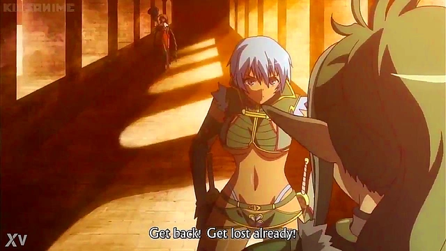 Echidna Rubs Irma’s Medium Boobs in Uncensored Queens Blade Anime Moans