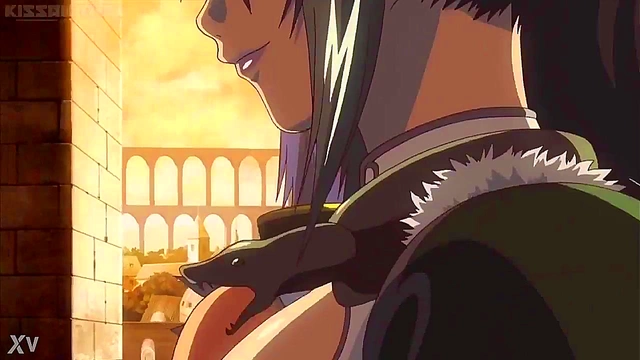 Echidna Rubs Irma’s Medium Boobs in Uncensored Queens Blade Anime Moans