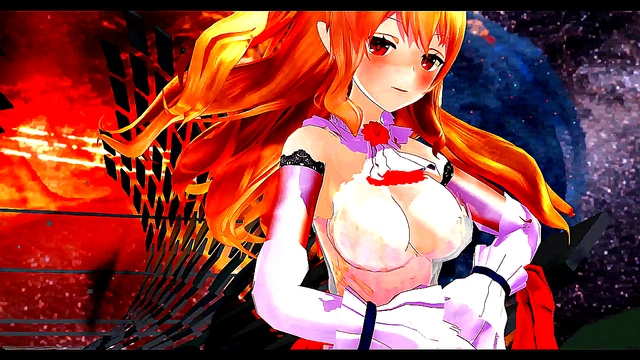 Horny Anime Babes Shake Their Tits to Seductive Music MMD Style