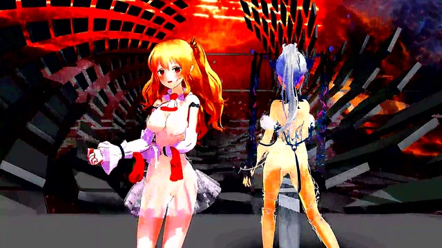Horny Anime Babes Shake Their Tits to Seductive Music MMD Style