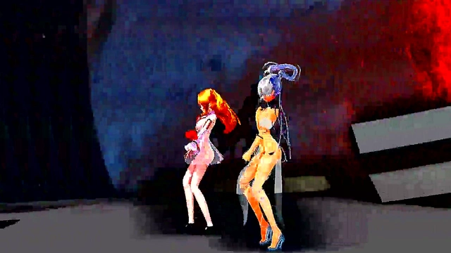 Horny Anime Babes Shake Their Tits to Seductive Music MMD Style