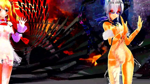Horny Anime Babes Shake Their Tits to Seductive Music MMD Style