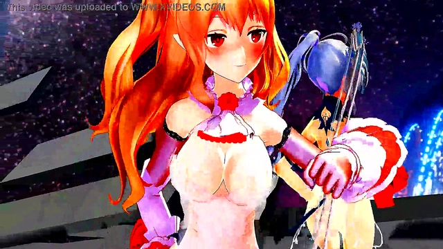 Horny Anime Babes Shake Their Tits to Seductive Music MMD Style