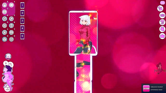 Albino Catgirl Waifu Plays With Big Breasts & Pussy In Hot ASMR Action