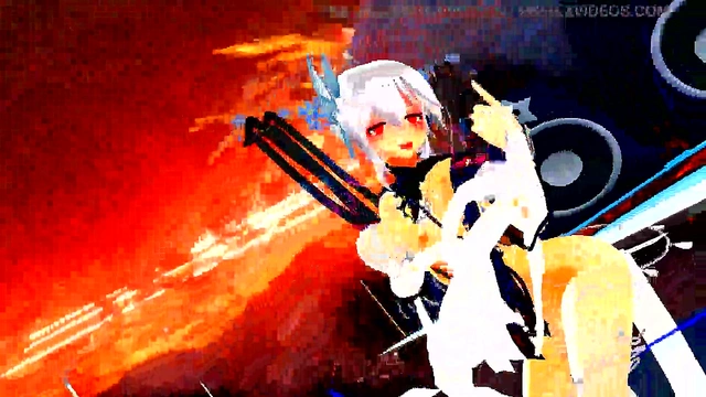 Hentai Anime Girl Dances Seductively While Singing MMD Song