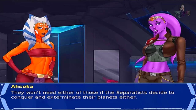 Hot Star Wars Cosplay Bang – Rey & Ashoka Take On Sith Trainers With Big Boobs