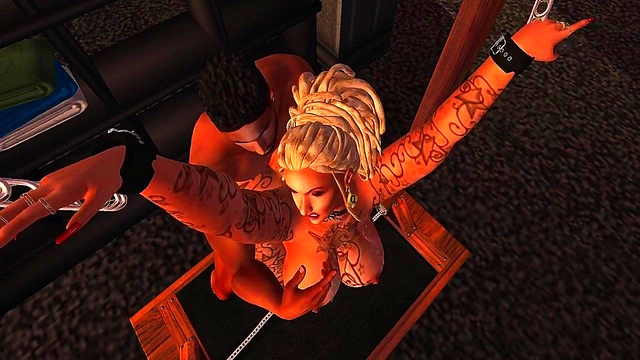 Blonde MILF Bound for Interracial Anal & Black Cock Blowjob Festivity