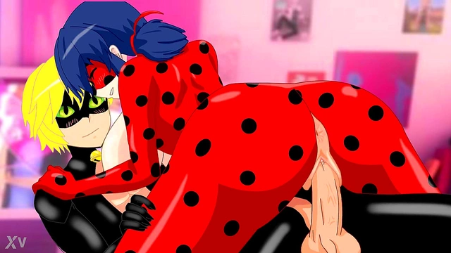 Miraculous Ladybug Parody – Cartoon Cat Noir Gets Seductive With Hentai Action