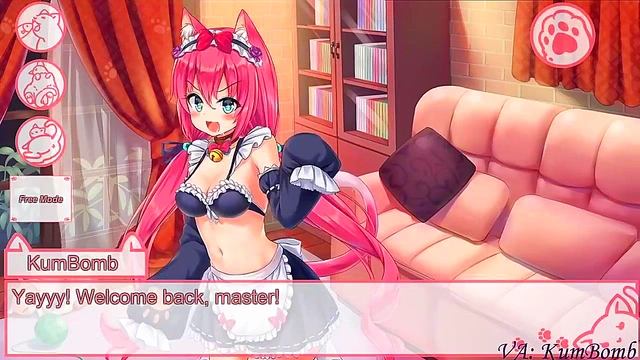 Cat Maid Anime Blowjob & Doggy Style Creampie Adventure