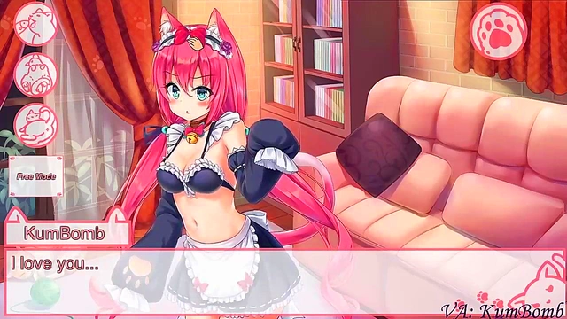 Cat Maid Anime Blowjob & Doggy Style Creampie Adventure