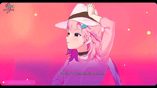 Pink-Haired Catgirl Waifu Masturbates With Monster In Gym Cosplay Session