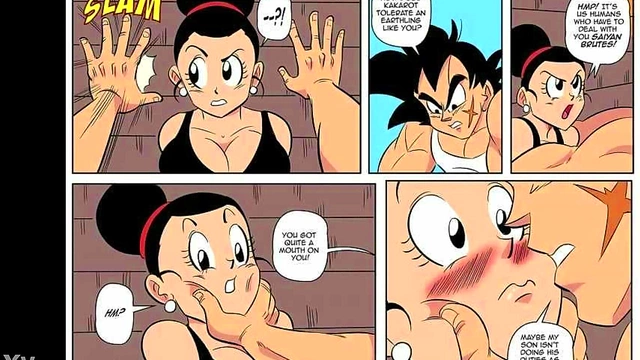 Horny Chi-Chi Gives Intense Blowjob To Bardock In Steamy Anime BQ Scene