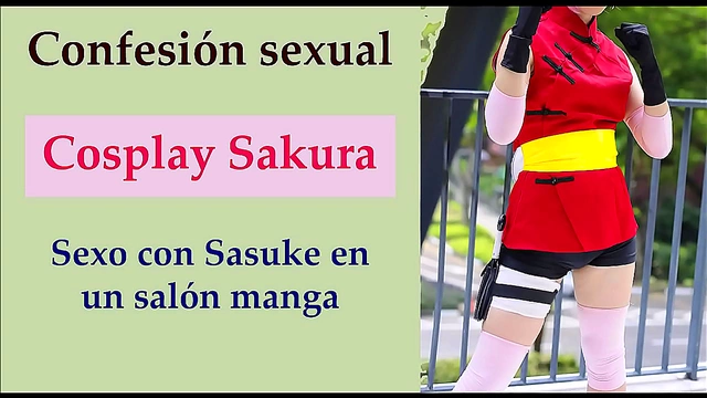 Hentai Cosplay Freak Gets Fucked At Anime Convention With Pink Hair & Sakura Outfit