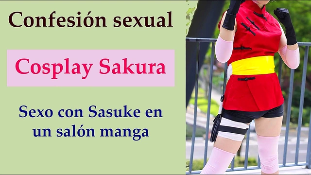 Hentai Cosplay Freak Gets Fucked At Anime Convention With Pink Hair & Sakura Outfit