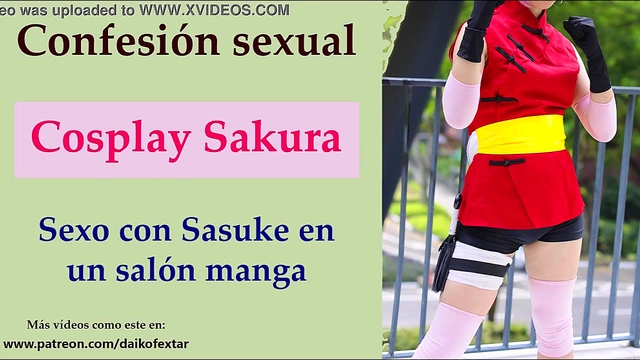 Hentai Cosplay Freak Gets Fucked At Anime Convention With Pink Hair & Sakura Outfit