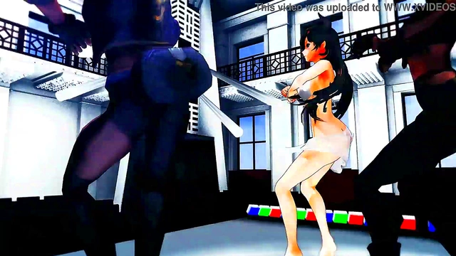Oksana Fluff Seduces With Harmless Erotic Anime Action