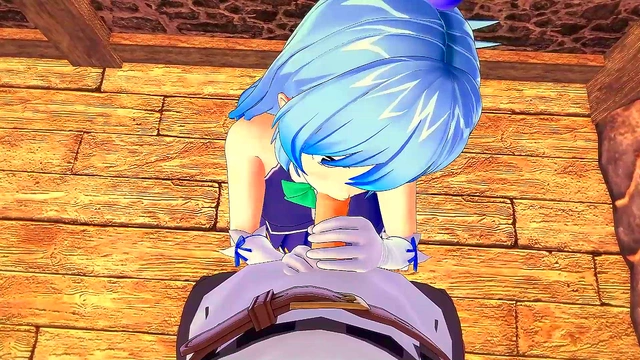 Kazuma Unleashes Secret Skills on Goddess Aqua for Intense 3D Hentai Action
