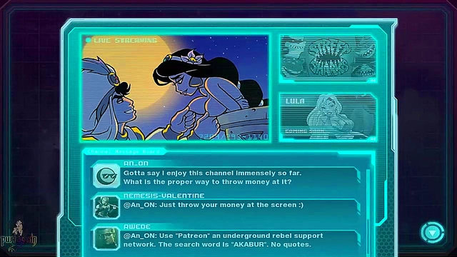 Redhead Princess Jasmine Sucks Dick Roughly for Akabur's Alien Harem Training