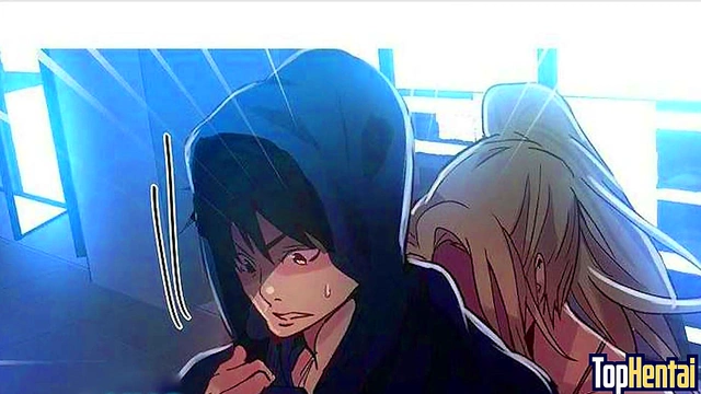 Stepmom Teacher Seduces Little Step-Sister in PC Room for Anime Blowjob Fun