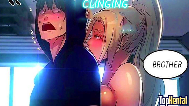 Stepmom Teacher Seduces Little Step-Sister in PC Room for Anime Blowjob Fun