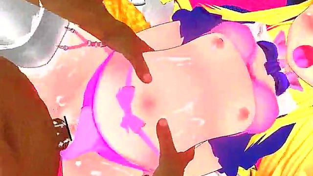 Pretty Anime Nympho Rides Cock for Creampie After War Defeat