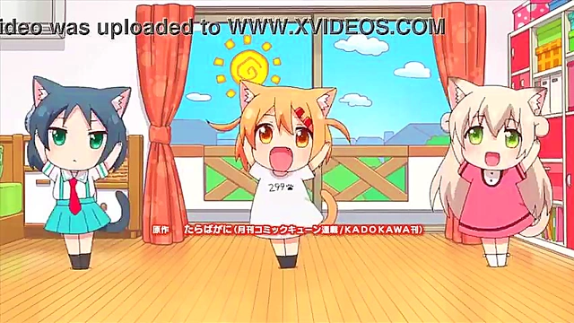 Nyanko Days Anime – Cute Cat Girl Enjoys naughty Fun With Her Toy